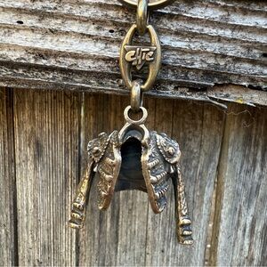 Vintage Chic Copper or Brass Bolero Bull Fighter Jacket Keychain 1.5”